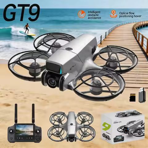 New GT9 Drone 8K Professinal 1080P Wide Angle Dual HD Camera Foldable RC Helicopter WIFI FPV Infrare