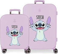 Joumma Disney Playful Suitcase Set, Purple, 55/70 cm, Rigid, 7.54 kg, TSA Closure, ABS, 7.54 kg, 116