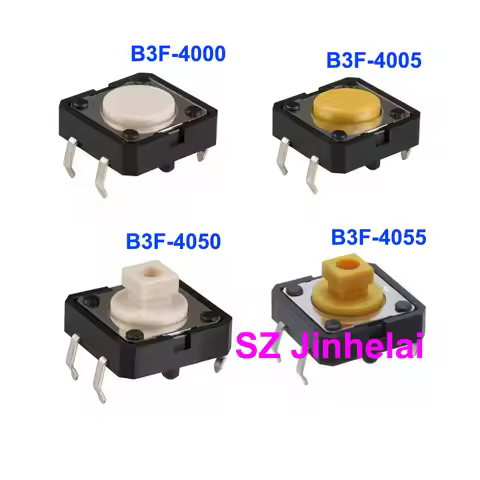 100pcs Authentic Original Omron Tactile Switch Push-button Micro switches B3F-4000 B3F-4005 B3F-4050