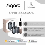 Aqara U200 Smart Lock Kit Matter‑Ready Smart Door Lock with Fingerprint, Passcode, NFC & App Control