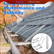 MagiDeal 5" Aluminum Gutter Hanger, Gutter Support Solution, Mounting Without Eaves