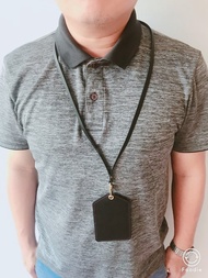 真皮皮繩雙層識別證/牛皮/證件套