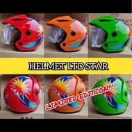 SPECIAL EDITION 🔥🔥🔥 HELMET LTD STAR BINTANG 14 KAKI ORANGE RED GREEN TOPI KELEDAR CLASSIC LAMA MODEL
