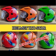 SPECIAL EDITION 🔥🔥🔥 HELMET LTD STAR BINTANG 14 KAKI ORANGE RED GREEN TOPI KELEDAR CLASSIC LAMA MODEL PATTERN RXZ