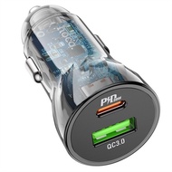 Hoco Z47A port car charger (A+C) 30W (PD/QC/FCP/AFC)