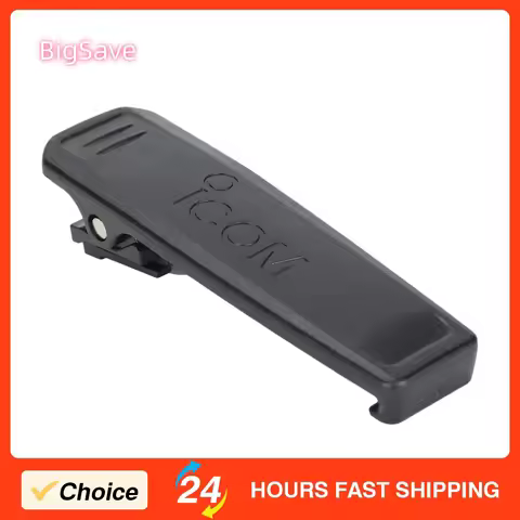 Portable Belt Clip ABS Black Exquisite Workmanship Belt Clip with Letters for ICOM IC‑V88 IC‑U88 IC‑