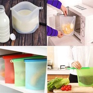 多用途可重複使用矽膠食品收納袋（中號）  gfyckp Multi-use and Reusable Silicone Food Storage Bag (Medium Size) 真空機 真空密封 
