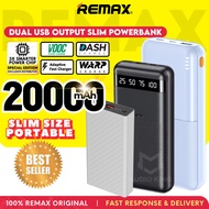 REMAX Portable Slim Powerbank 20000mAh Quick Charge Original Thin PD Pawer Bank Ori Nipis AKRPP166