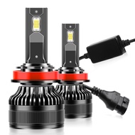 Roadsun หลอดไฟ LED H11 2x ระบบ Canbus H9 H8ไม่มีข้อผิดพลาด180W 25000LM CSP ท่อทองแดงเดี่ยวไฟรถยนต์ที