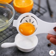 FS White Kitchen Egg Yolk Separator,Egg Divider Protein Separation Yolk Sifting Egg
