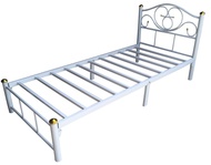 Inter Steel โครงเตียงเดี่ยว3ฟุต เตียงเหล็กขนาด3ฟุต เตียงนอนเด็ก 3ฟุต รุ่น โลตัส (สีขาว) Single bed f