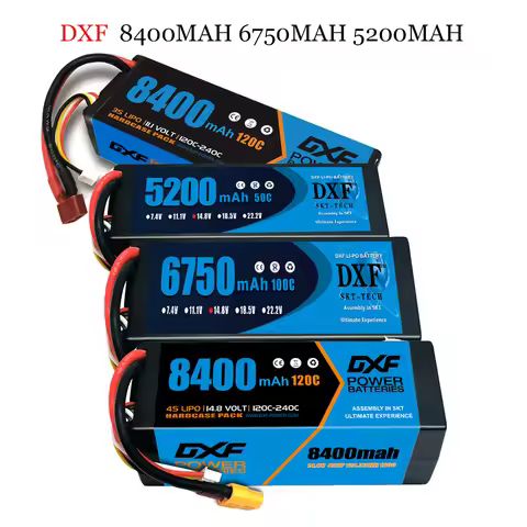 1/2PCS DXF Lipo 3S 4S 2S Battery 7.4V 11.1V 14.8V 8400mAh 6500mAh 6750mAh 7000mAh 5200mAh 9200mah 10