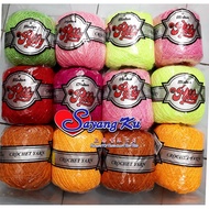 (Hot) Benang Kait Polly / Minlon Polly Crochet Yarn & Knitting Yarn / Benang Crochet Yarn (1 Pcs)