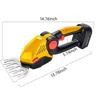 JAJ4 30mm Pruning Shears & Hedge Trimmer Kit 3-in-1 Gardening Tool Set Sk5 Lithium Battery 8-Inch Co