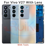 For Vivo V27 Battery Cover Door Back Housing Rear Case For vivo v27 V2231 V2246 Battery Door Replace