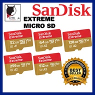 SANDISK ORIGINAL MALAYSIA EXTREME MICRO SD 128GB/ 256GB/ 512GB
