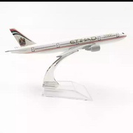 16cm ETIHAD Airplane 777 B777 Diecast Metal Display Toy Decoration Collection