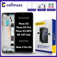For XIAOMI REDMI Poco X3 Pro NFC Mi 10T Lite Note 9 Pro 5G M2102J20SG M2102J20SI M2007J20CG LCD Touc