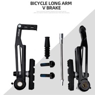 Litepro V BRAKE LONG ARM VBrake Litepro BRAKE Set Shoe Canvas Complete Rubber ultralight Folding Bik