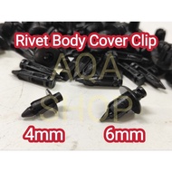 Rivet Body Cover Clip River 4mm 6mm