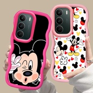 MERAH D-7 mickey mouse Pink red Casing for Realme C75 C75X C65 black