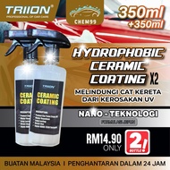 [Super Bundle] Ceramic Coating Set Quick Coating SPRAY Nano Diamond Coating Kereta/Motorcycle TRIION