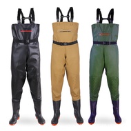 Double Knee Pads, Waders, One-piece Rain Boots, Rain Pants, Men's Fishing Clothing, Wading Pants, F