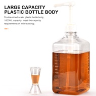 Syrup Bottle Plastic Pump Press 1600ml/10CC AG666
