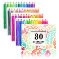 [Malaysia Stock]Brutfuner 80/260 Colors Oil Pencil Artist Professional Color Pencils Set Sketching P