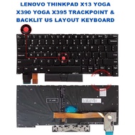 LENOVO THINKPAD X13 YOGA X390 YOGA X395 TRACKPOINT & BACKLIT US LAYOUT KEYBOARD