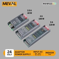 Meval - LED Strip Power Supply Adapter - 24V 24V DC TRANSFORMER/ POWER SUPPLY/ LED STRIP TRANSFORMER