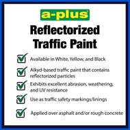 → ➨ ◳ A-PLUS Reflectorized Traffic Paint 1L