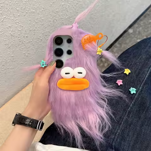 INS Korean Wacky Plush Cases For OPPO Find X9 X8 X7 X6 X5 X3 A6 Pro A5X A3X F11 F9 A12E A5 A9 A53 A8