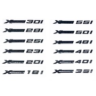 Glossy Black New Style XDrive Alphanumeric Fender Emblem for BMW X1 X3 X4 X5 X6 X7 - 20i 25i 28i 30i
