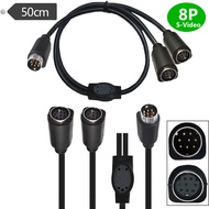 One Point Two Male Female 8PIN S Terminal Cable mini din8 Core Audio Cable S video Set Top Box 8 Cor