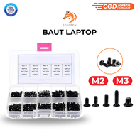 Baut Laptop Set Paket 500pcs Screw Lengkap Netbook Notebook Kit Universal Mur Computer PC M2 M2.3 M3