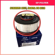 KIA SORENTO UM 2.2 2017, HYUNDAI SANTA FE TM 2.2 2018 DIESEL FUEL FILTER