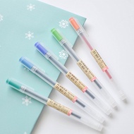 1Pcs Student Color Gel Pen 0.5 Colors Watercolor Pen Graffiti Pen 12 Colors Signature Pen School Office Stationery (muji style)