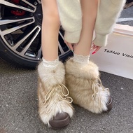 Women's Winter Boots WWX2025 - Warm Fuzzy Fur Lined Snow Boots