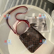 新款 COACH 蔻馳 小號 淺卡其白色 經典C紋 最女士查理charlie水桶 認準hkpowerbuy. 銀包 錢包 手袋 背囊 斜孭袋 送禮 情人節 禮物