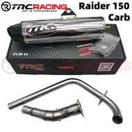 TRC Racing Suzuki Raider 150 Carb Raider 150 Fi Power Pipe Muffler Exhaust with Removable Silencer 1