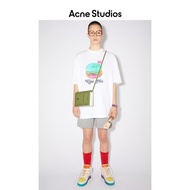 Acne Studio'S Same Style Pure Cotton Gourmet Print Round Neck T-Shirt Loose Short-Sleeved Men Women 