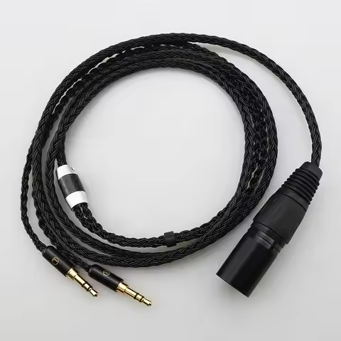HIFI 16 Cores 7N OCC Upgrade Earphone Cable For Hifiman Sundara Ananda HE1000se HE6se HE1000v2 HE400