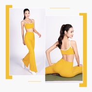 Livan Sport Women's Gym Yoga Set LV24N01F504, Removable Padded Bra & Flared Leggings, LUXURY Soft El