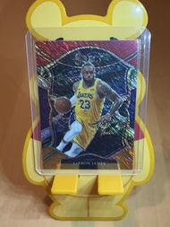 2020-21 Select LeBron James Red White Orange Shimmer Prizm LA Lakers 