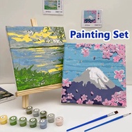 20*20cm Digital Oil Painting By Numbers Canvas Painting Wall Decor Digital Diy Canvas Painting Gift