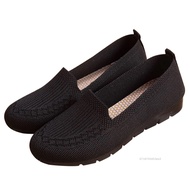 Giày Loafer Giày Slip-on Nữ Mềm Mại Hàn Quốc Cao Su Dẹt Giày Thuyền Công Sở Chống Trơn Trượt Đi Bộ T