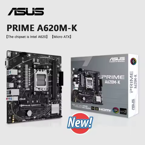 ASUS PRIME A620M K DDR5 New AMD A620 Motherboard Series AM5 micro-ATX