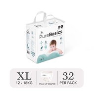 Bỉm tã quần tã dán cho bé NGÀY VÀ ĐÊM Applecrumby Purebasics Diapers tã siêu thấm hút - BabyUS
