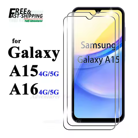 Screen Protector For Galaxy A15 A16 Samsung 4G 5G, Tempered Glass HD 9H Transparent Clear Anti Scrat